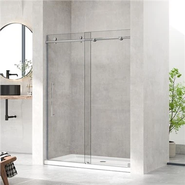 Seachbhóthar Frameless Doras Cith Sleamhnáin 60 In. X 76 in
